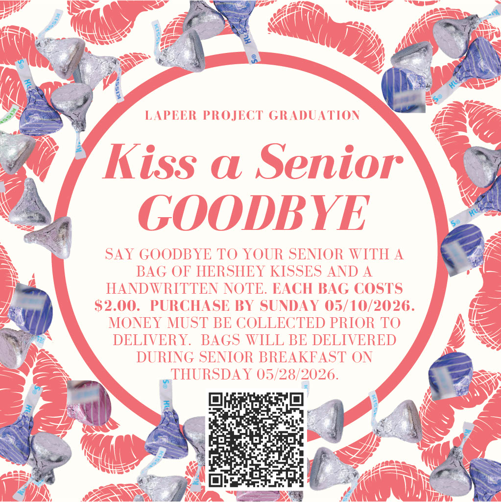 Kiss A Senior Goodbye Project Graduation fundraiser