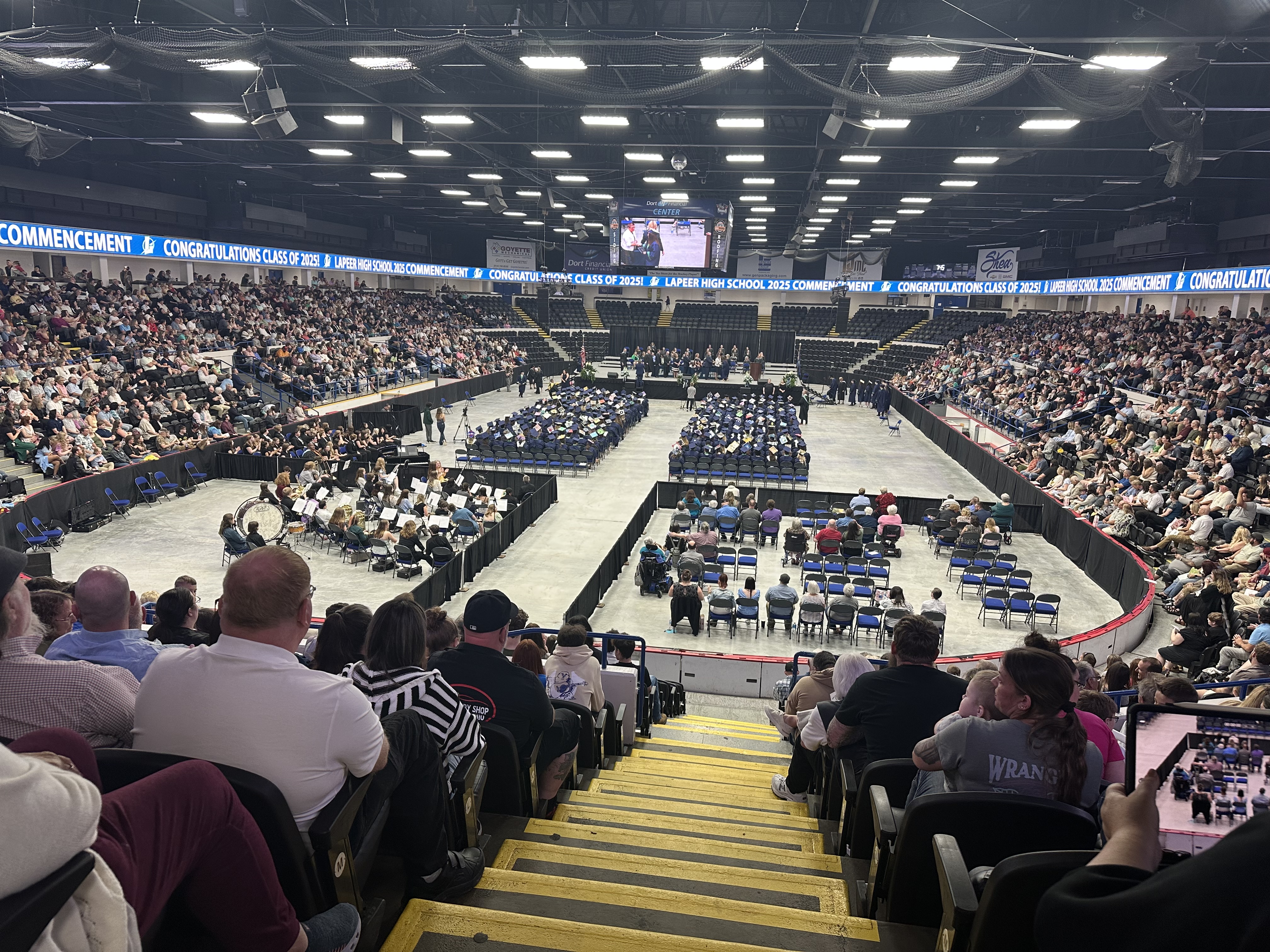 Lapeer High School commencement at Dort Financial Center