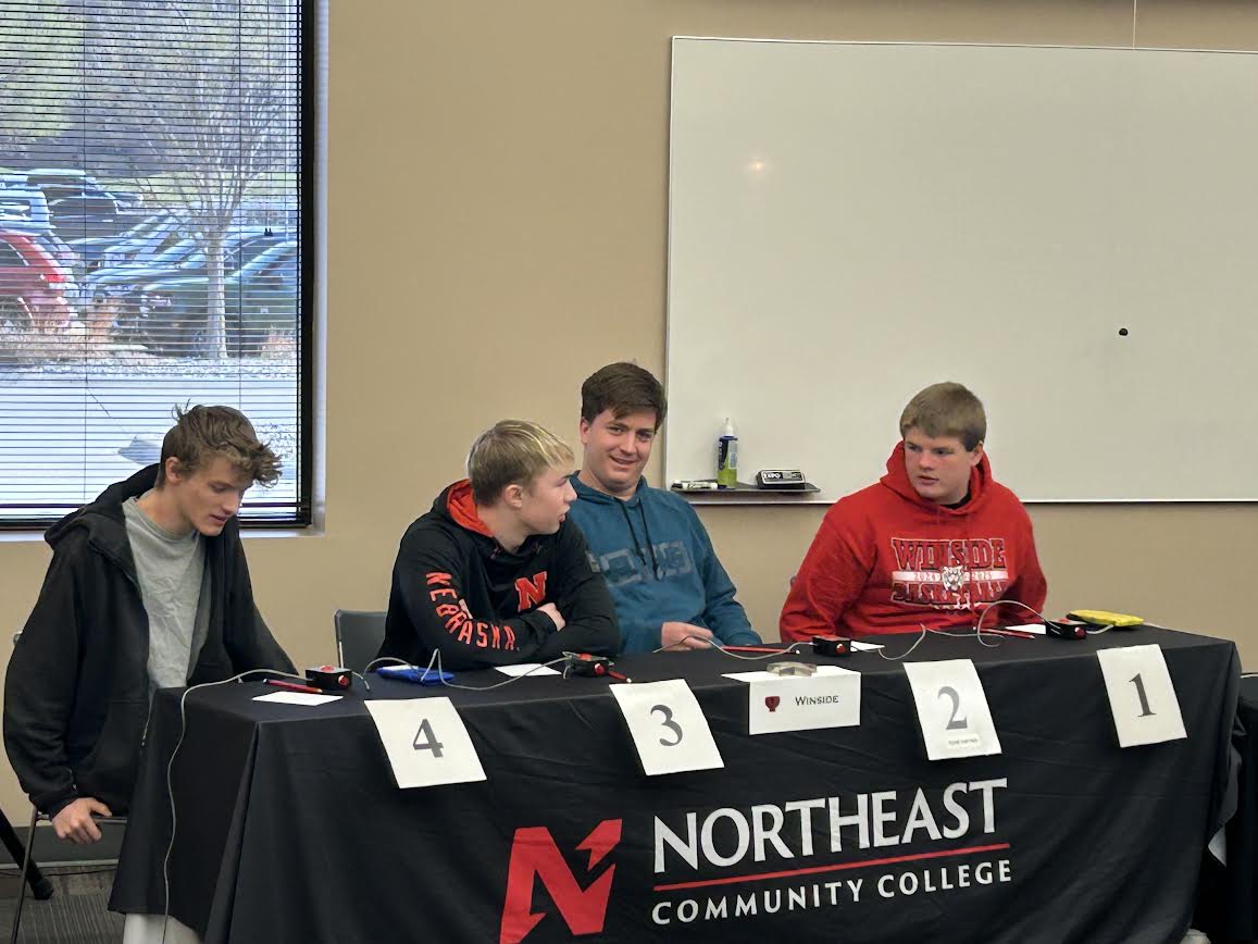 Quiz Bowl Team competing at Northeast Community College Quiz Bowl Tournament