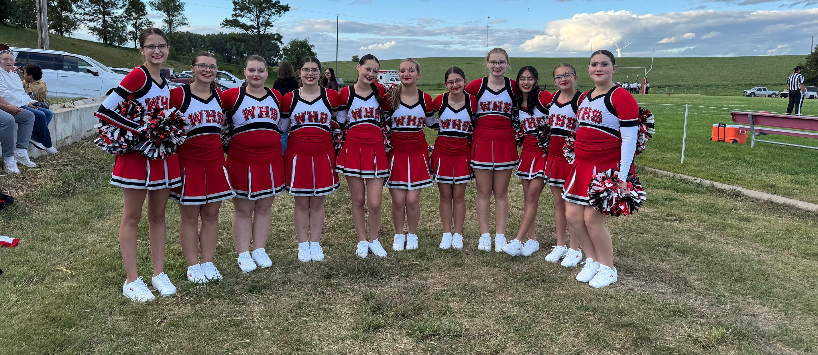Cheer squad at Football Game  Sept. 5th 