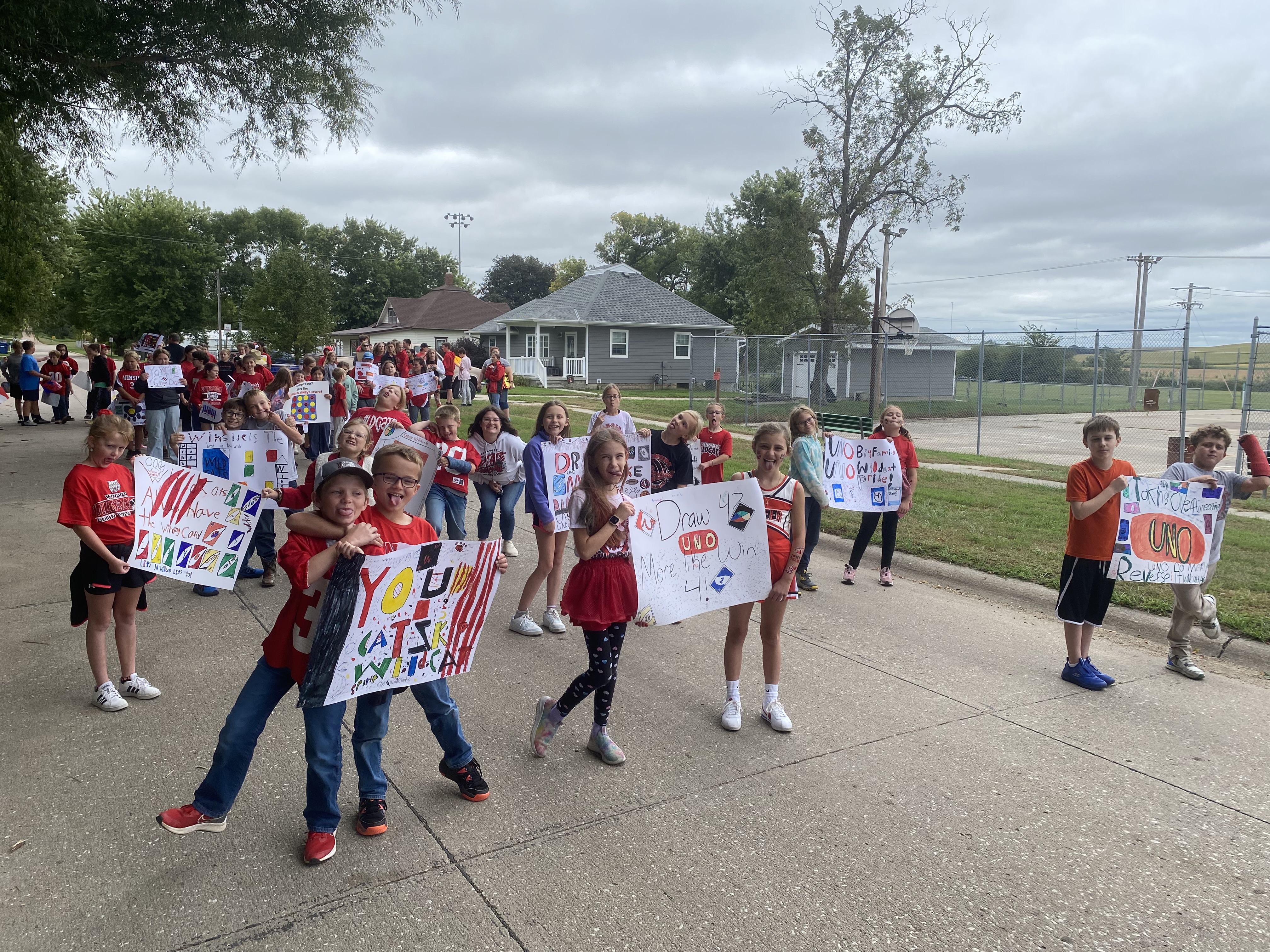 4th grade class at the parade
