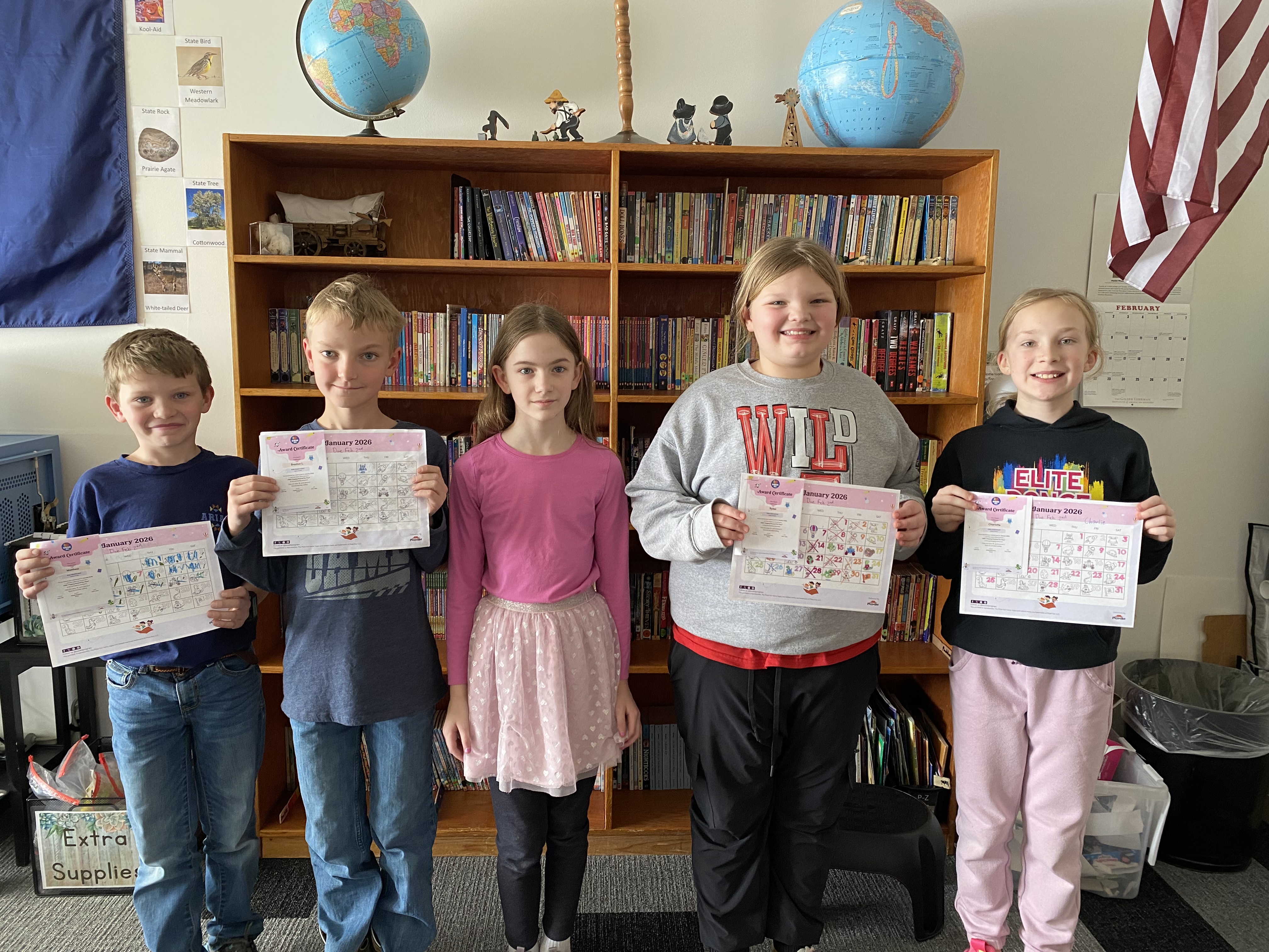 Jan. Book It! Earners