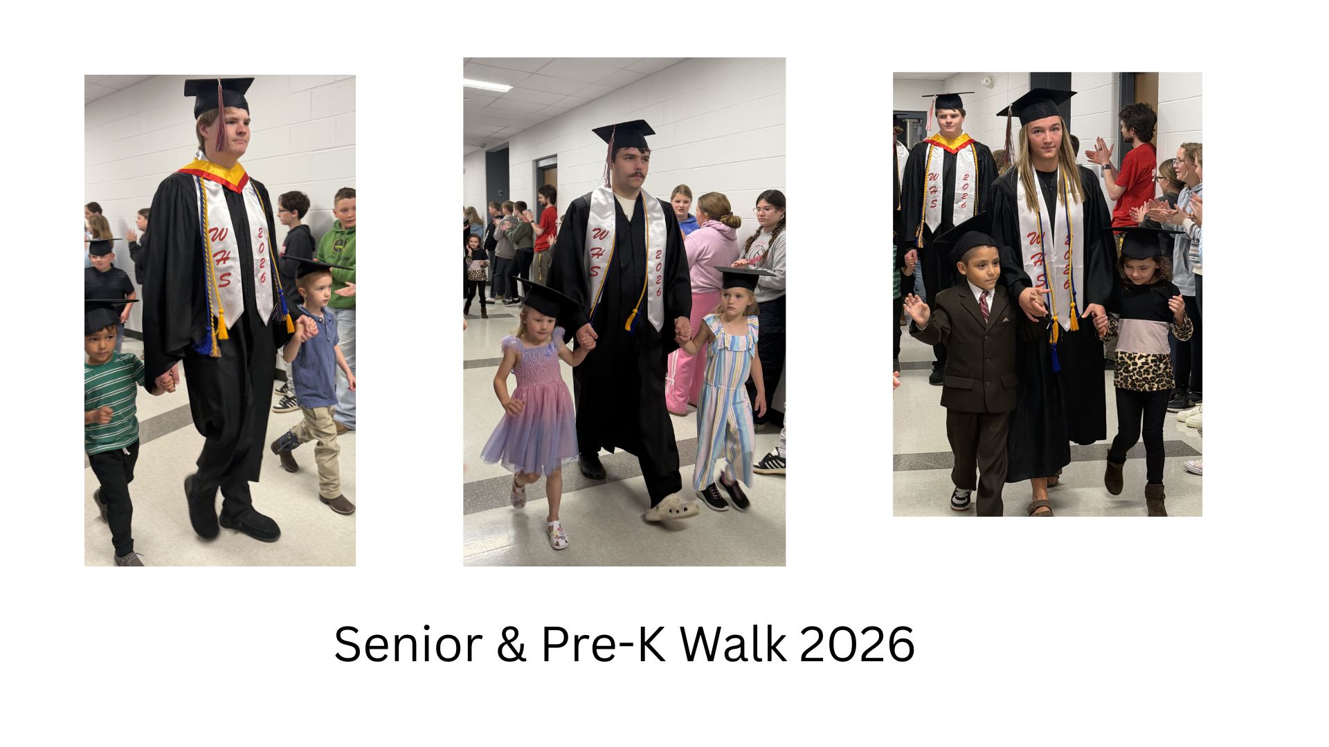 2026 Senior Graduates and Pre-K walk
