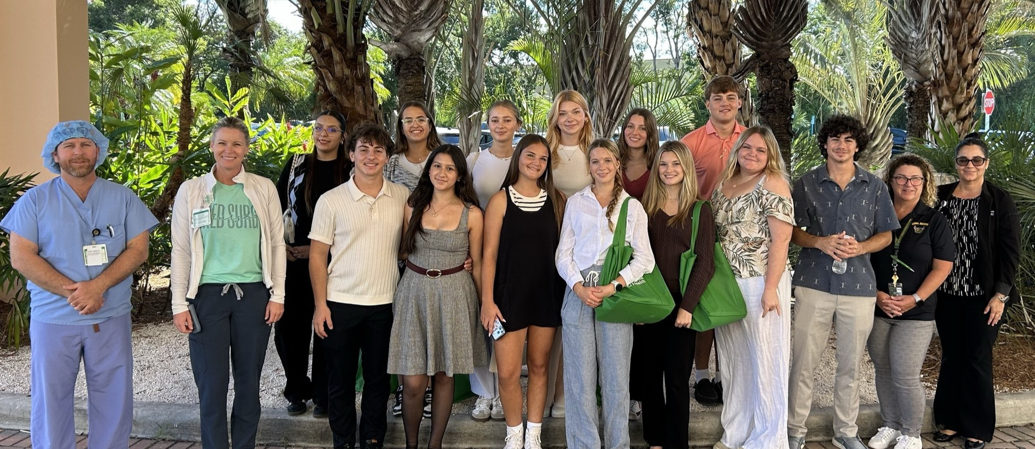 students visit Baptist health to learn about nursing