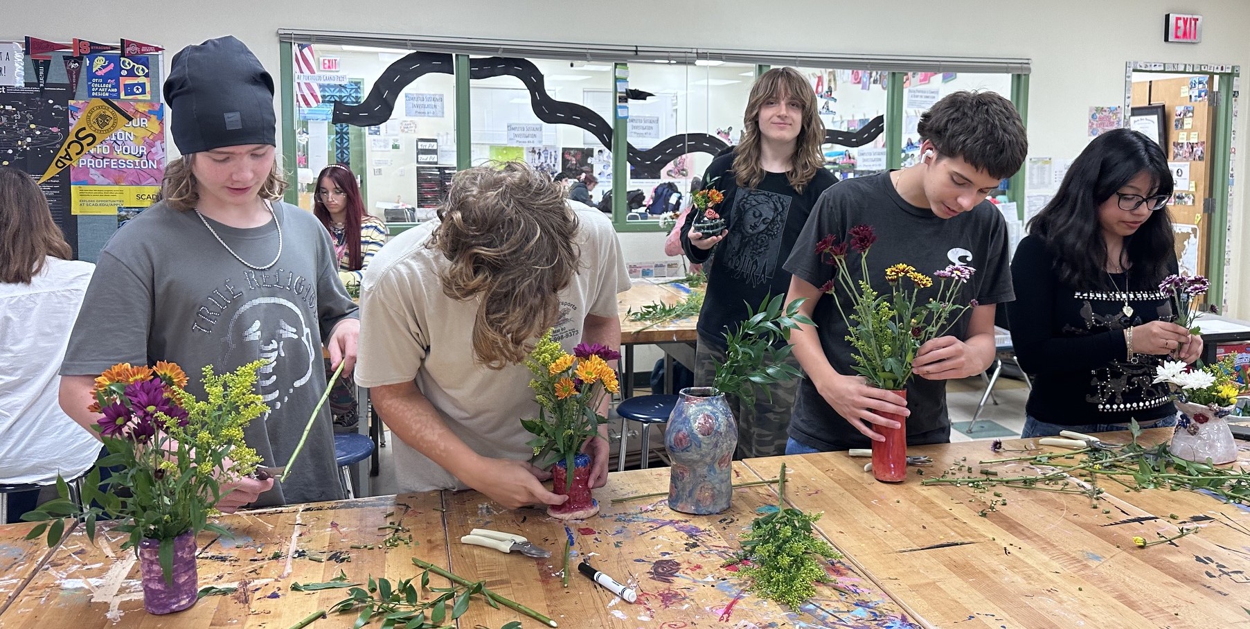 the art of flower arranging