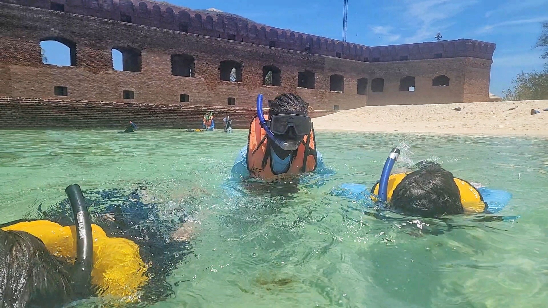 Students snorkeling