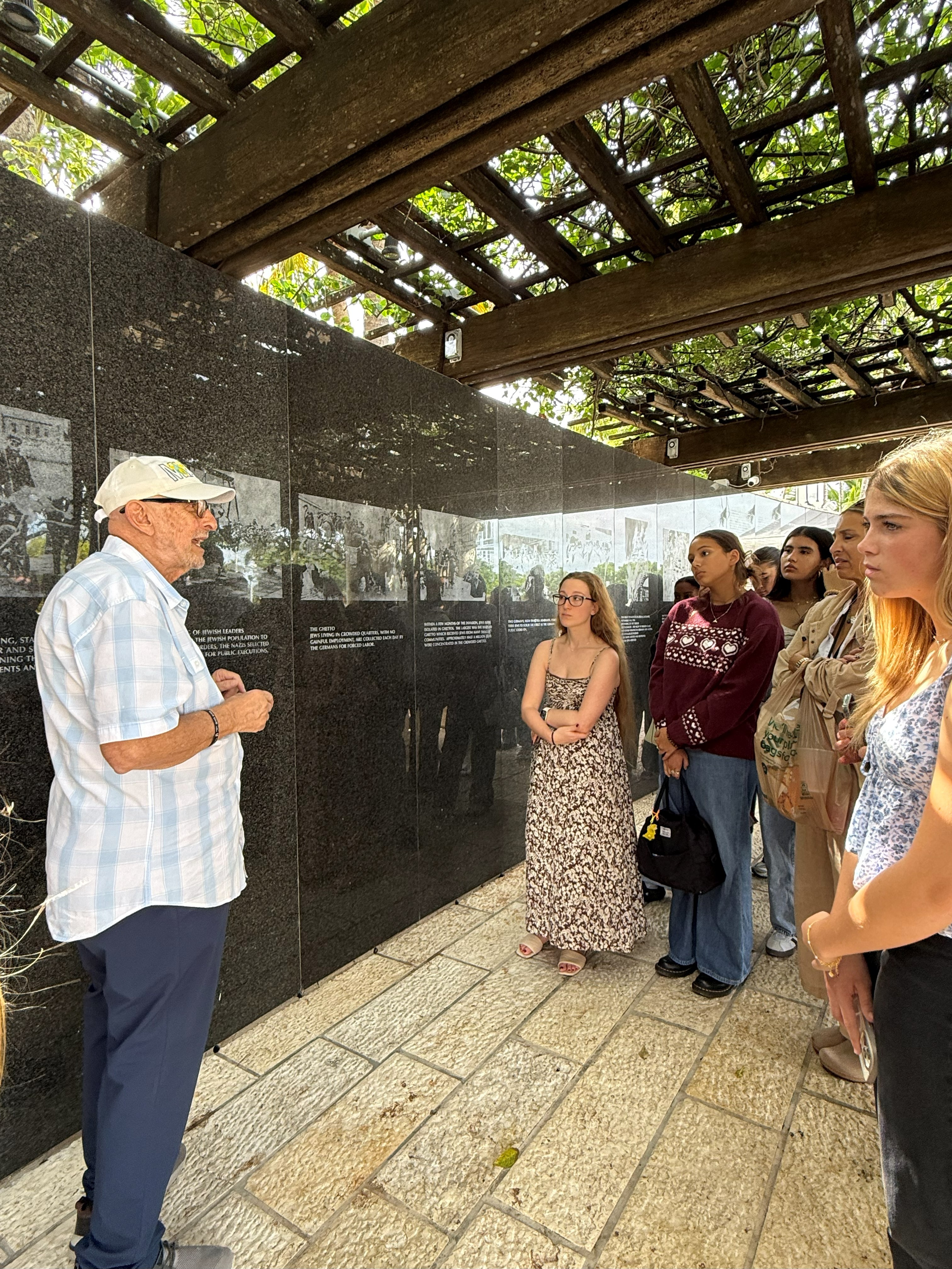 World Lit Honors students visit the Holocaust Memorial in Miami.