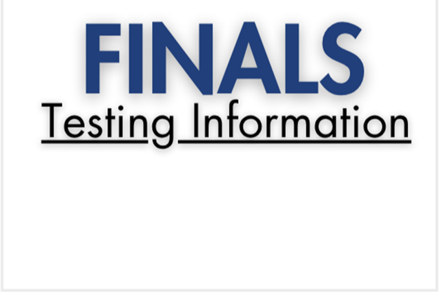 Finals Testing Graphic