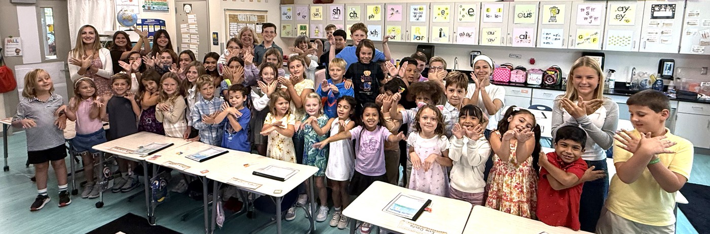 picture of students with a butterfly release