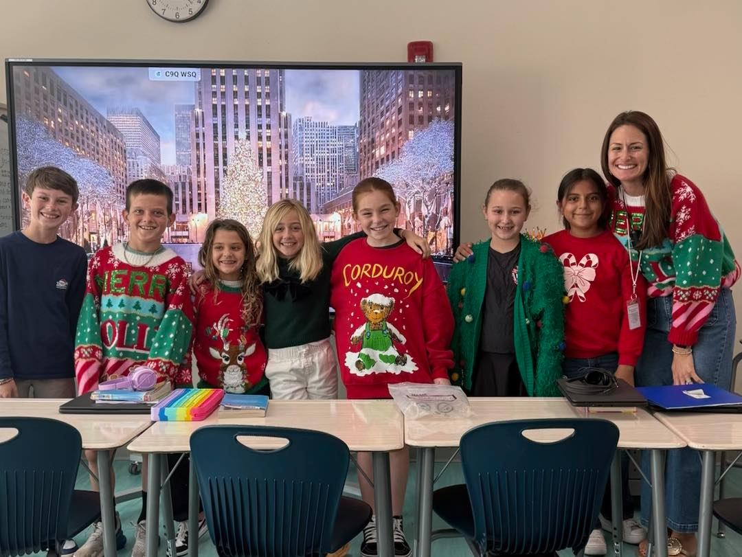 Class dressed up for beginning of spirit week