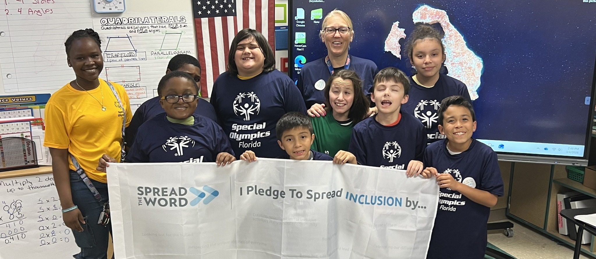 Special Olympics Spread the Word campaign