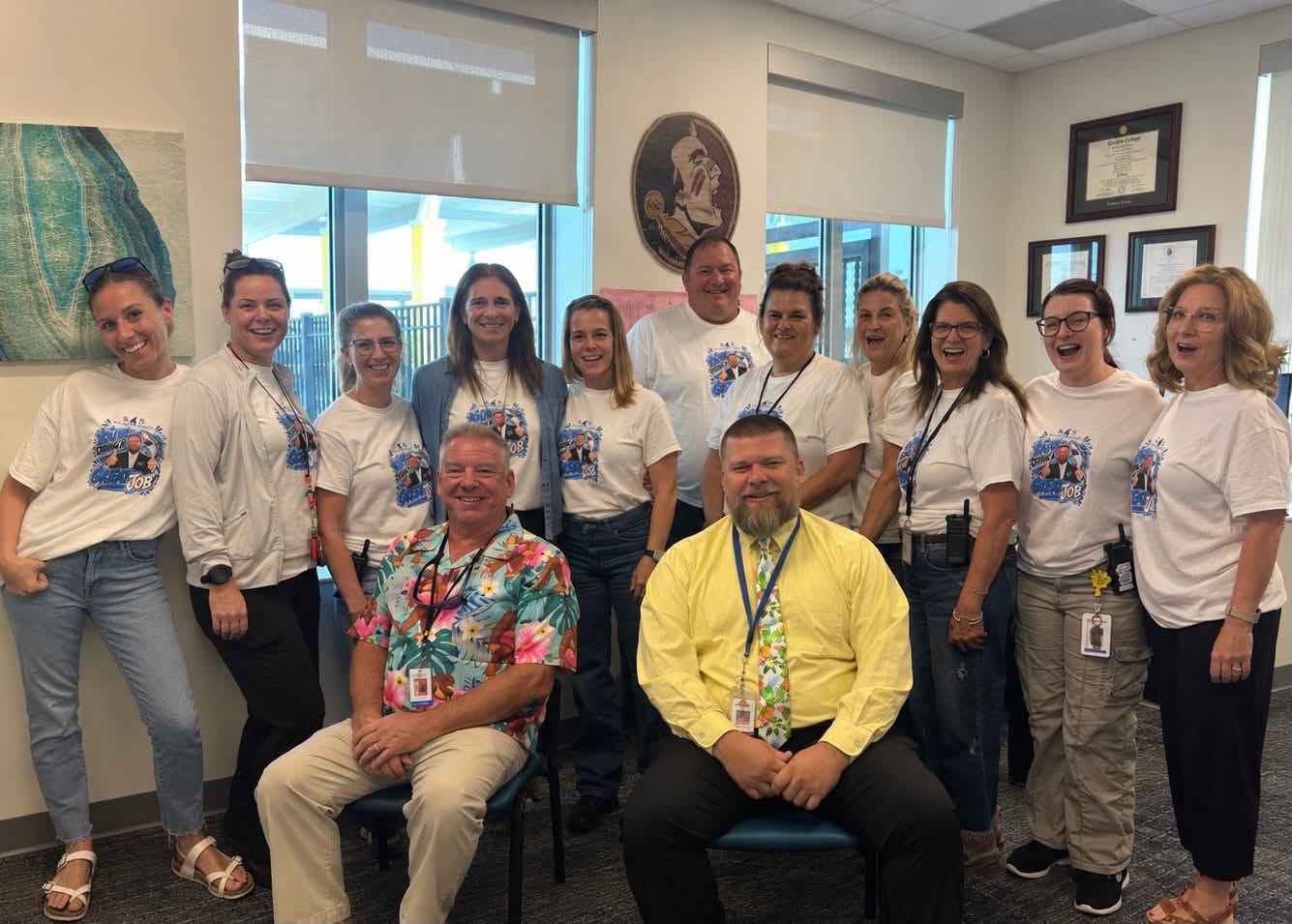Tshirts honor Principal Tyler during Principal Month