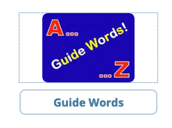 guide words