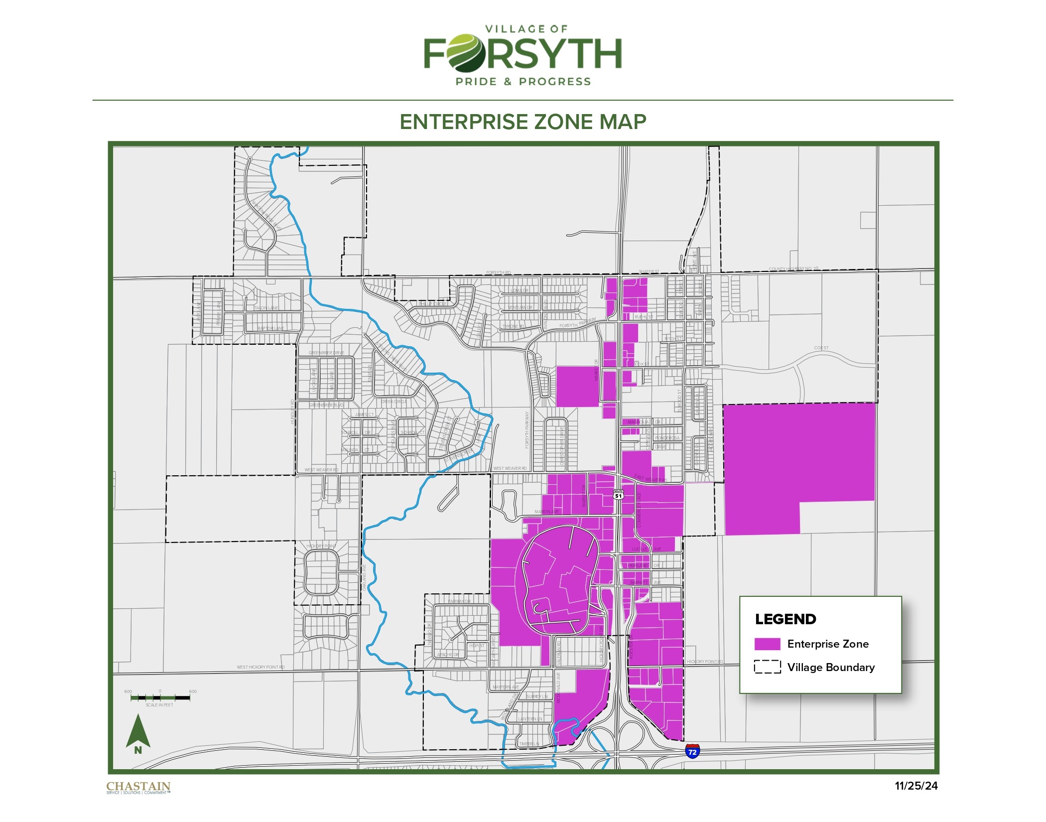 Forsyth Enterprise Map