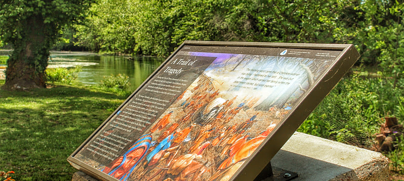 Cherokee Encampment at Roubidoux Spring