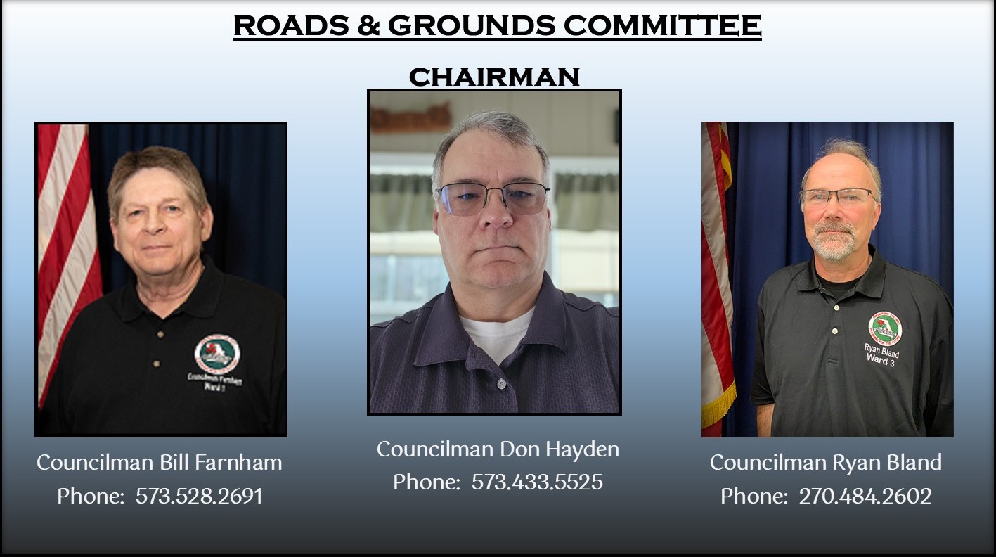 Roads and Grounds Committee Members