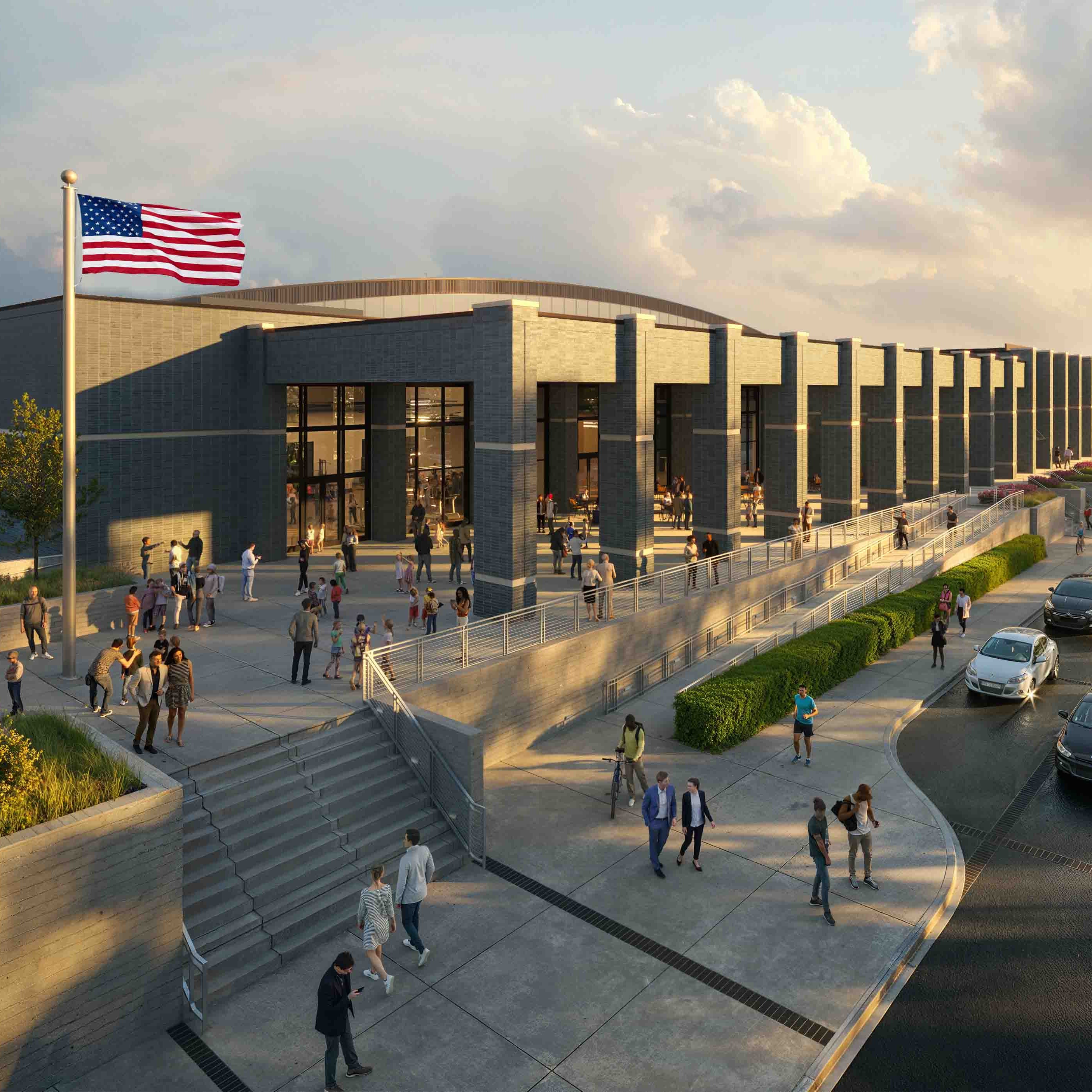 sports and events center render forgreer initiative 