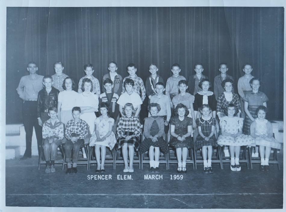 SPENCER ELEMENTARY MARCH 1959 CLASS PHOTO