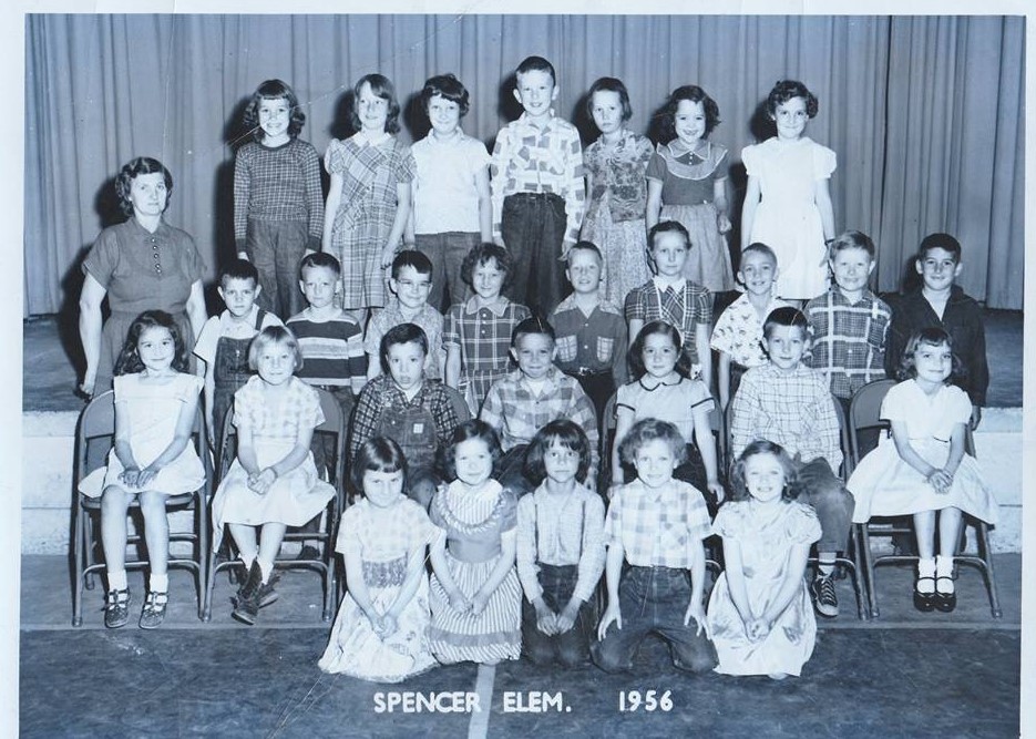 SPENCER ELEMENTARY 1956 CLASS PHOTO