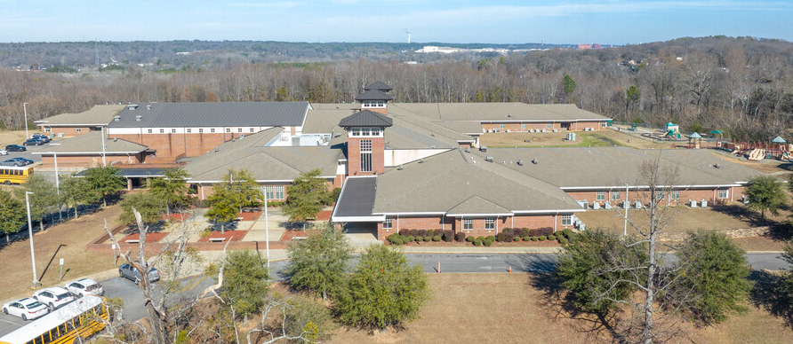 sky view of Brighton School