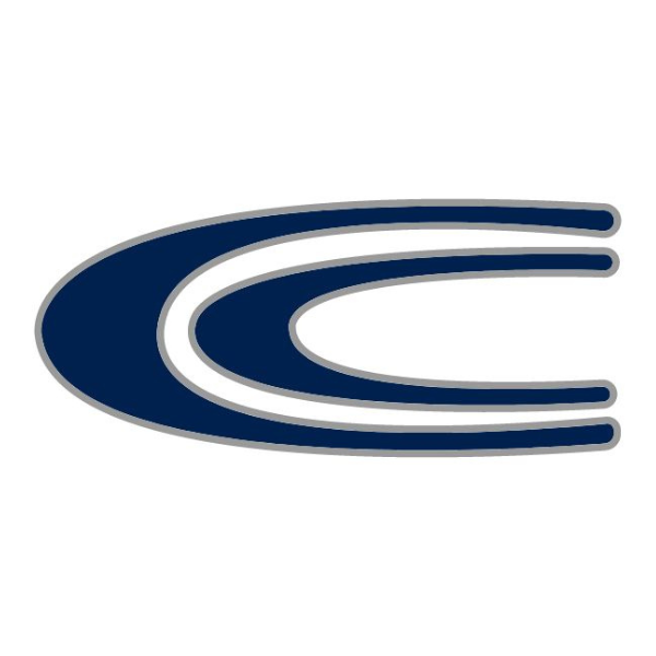 Clay Chalkville Middle School Logo, Navy Blue and Grey