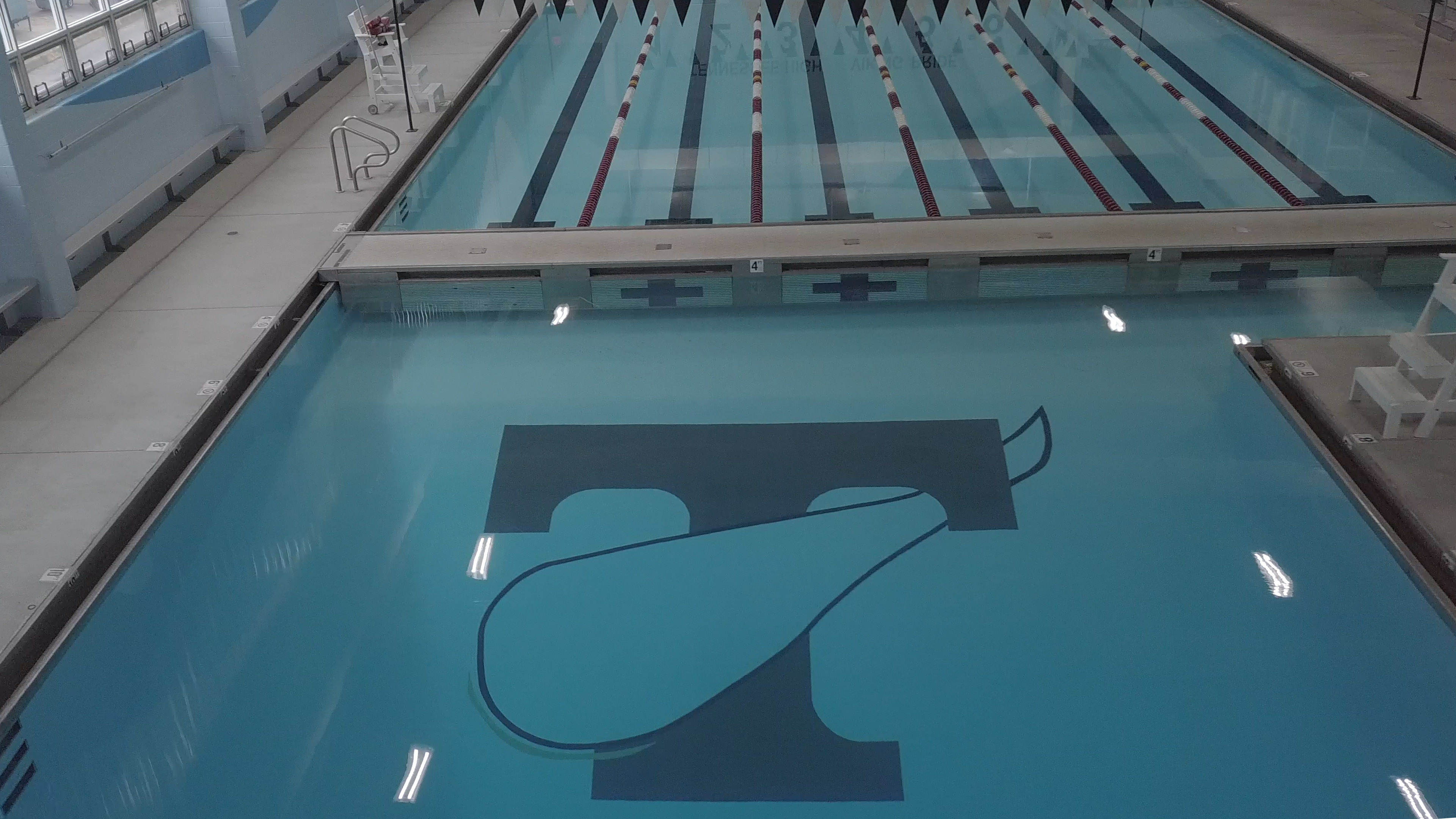 Tennessee High School Pool photo shot from the diving side of the pool