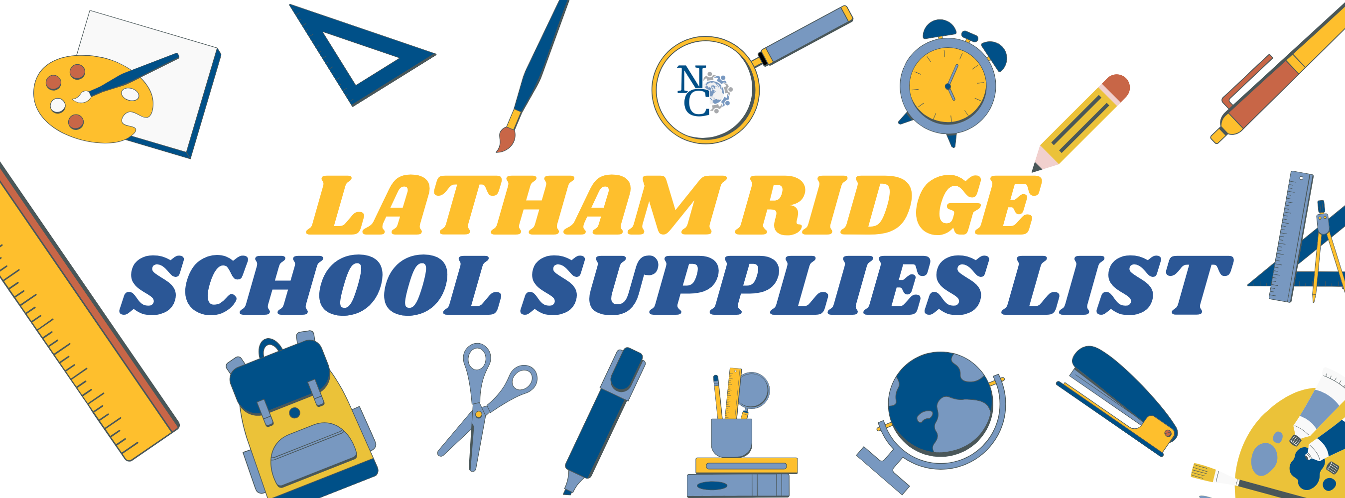 Latham Ridge School Supplies List