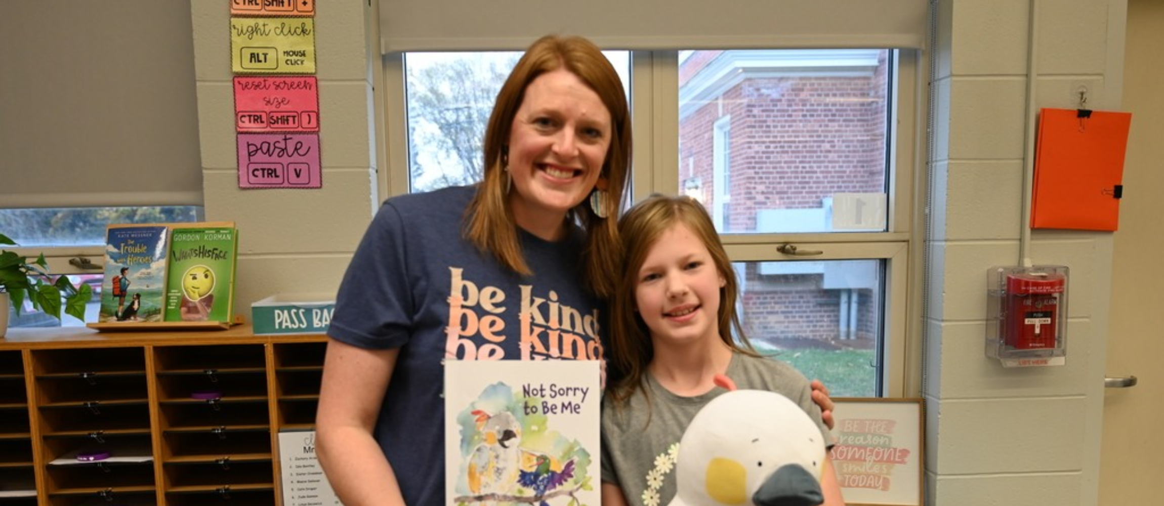 Loudonville 5th grader Isla Bentley with her mom