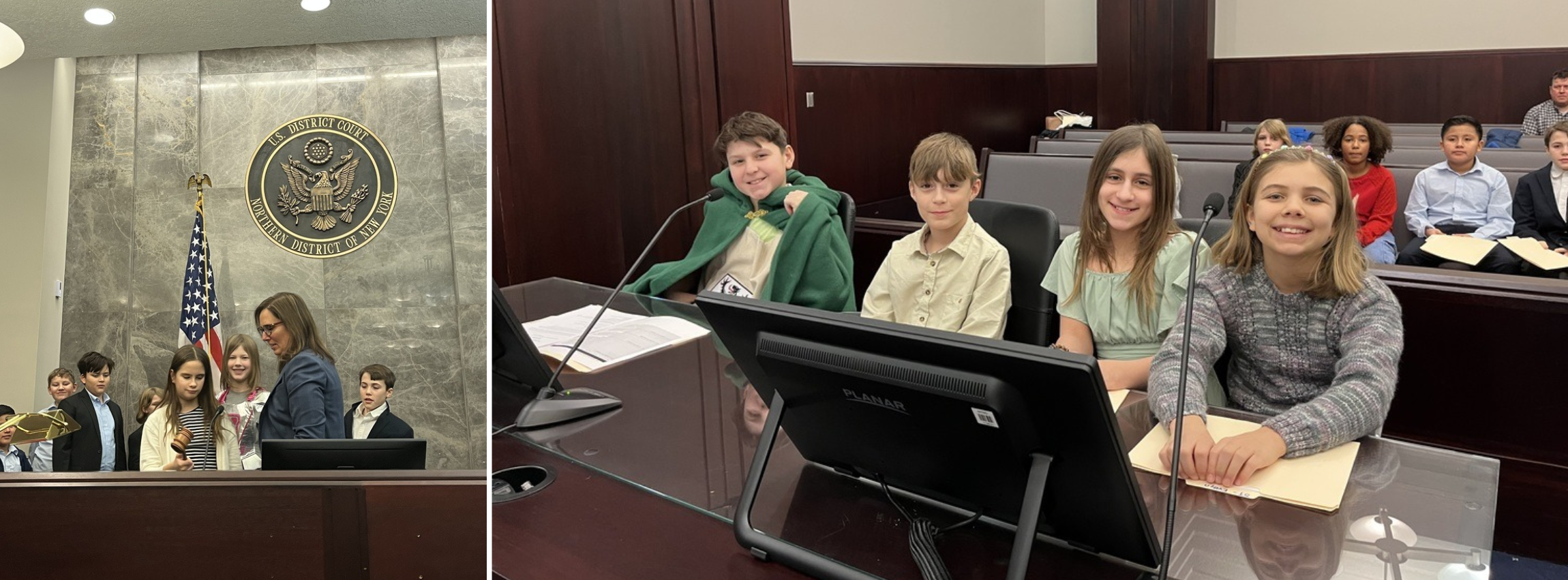 four students smiling 