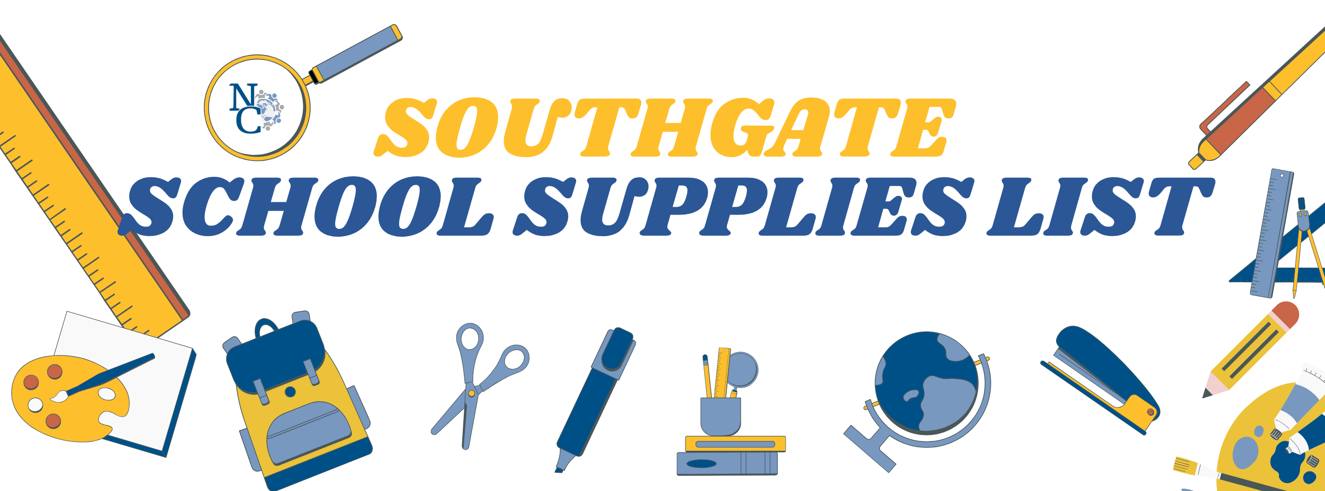 Southgate school supplies list