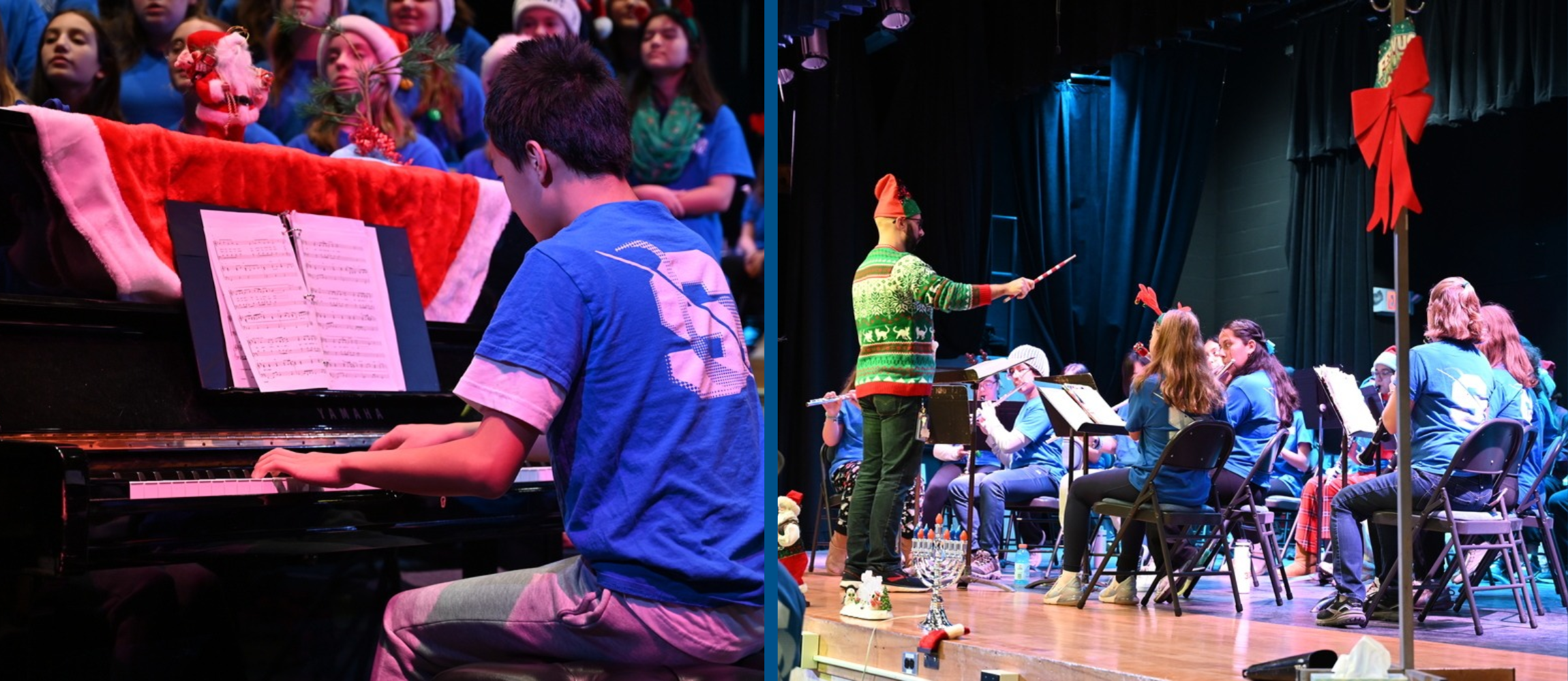 Shaker Middle School students playing instruments 