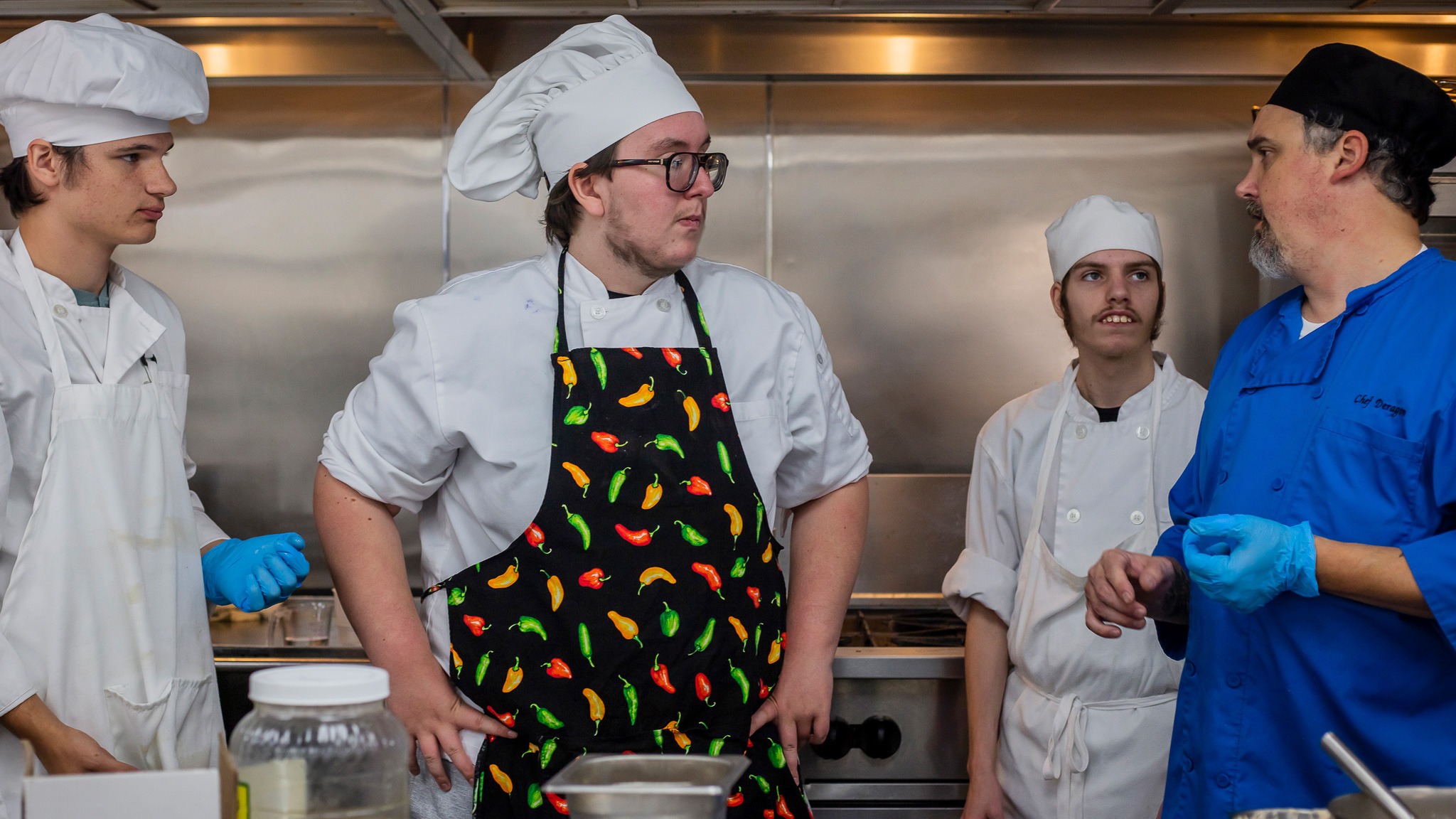 students cooking