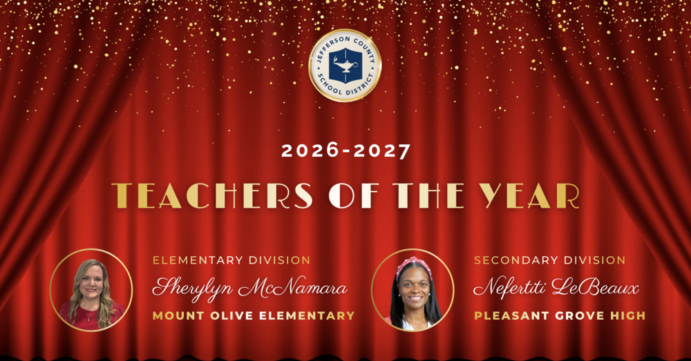graphic of teacher of the year finalists for elementary and secondary
