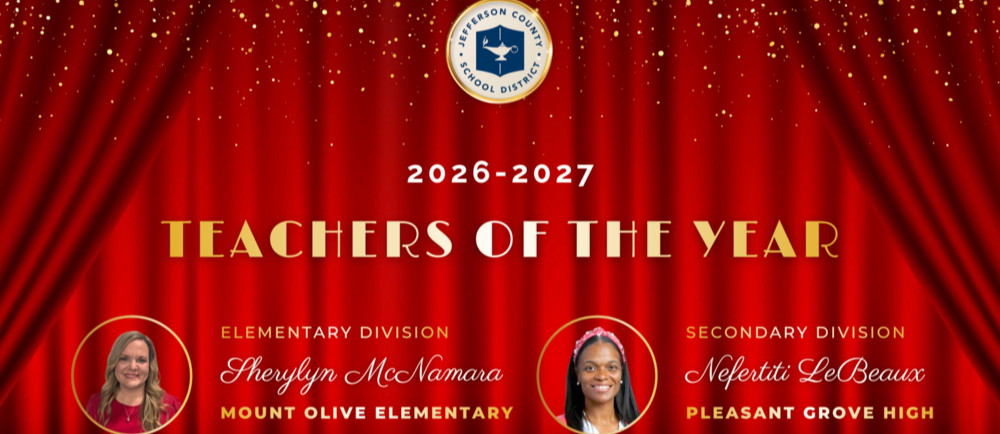 graphic of teacher of the year finalists for elementary and secondary