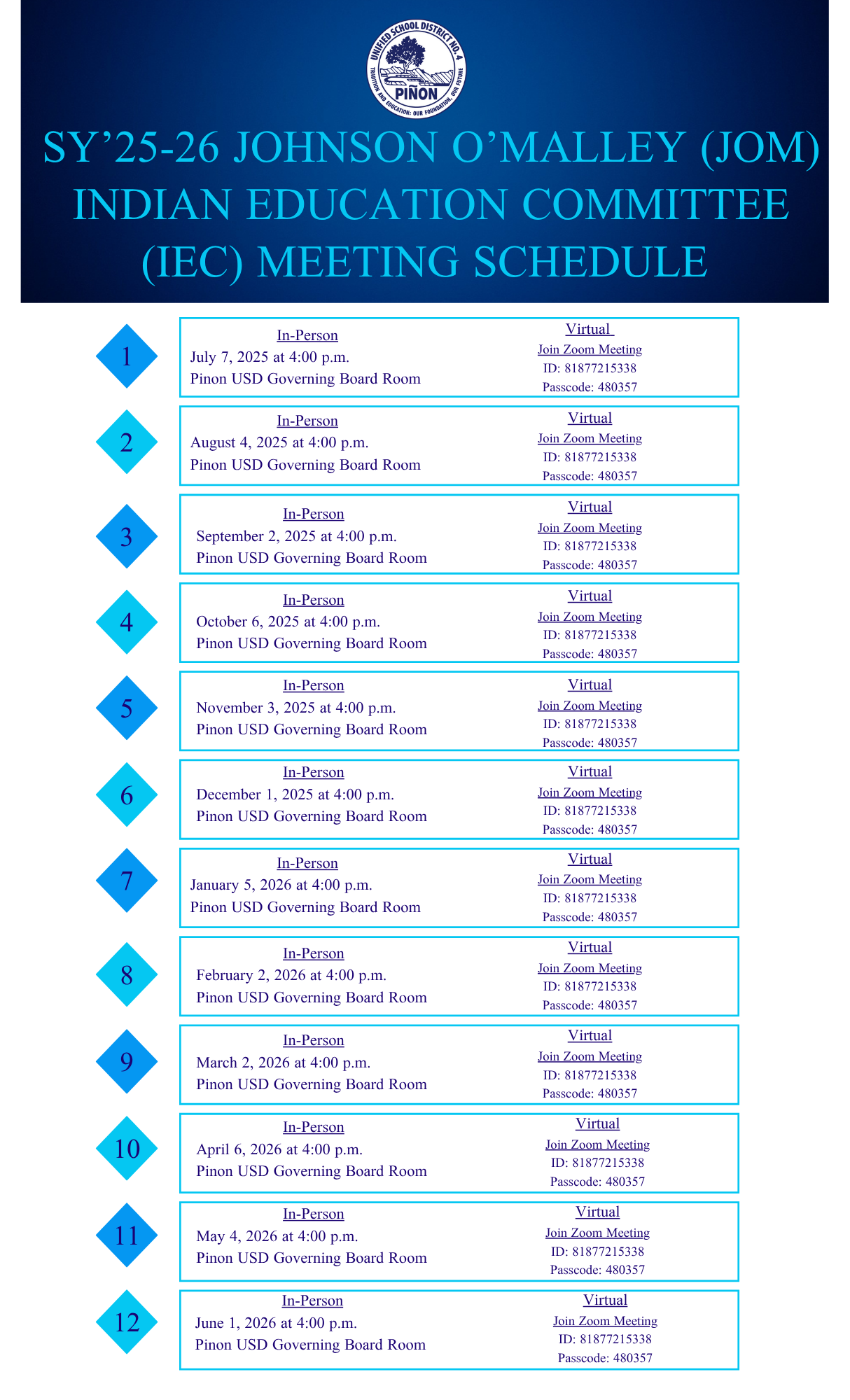 25-26 JOM IEC meetings