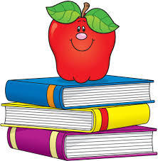 apple on top of books