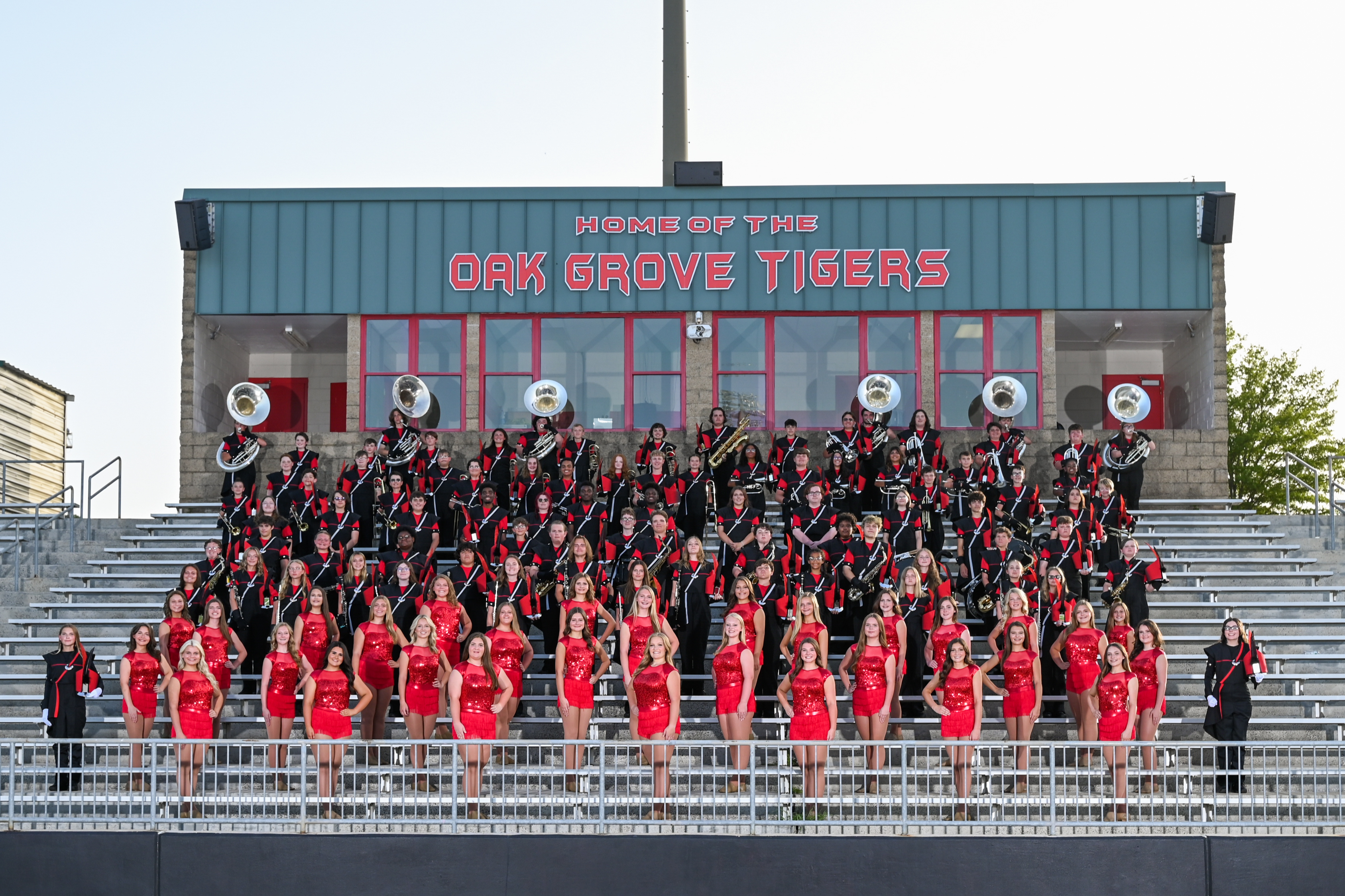 Group picture of the Oak Grove Band 