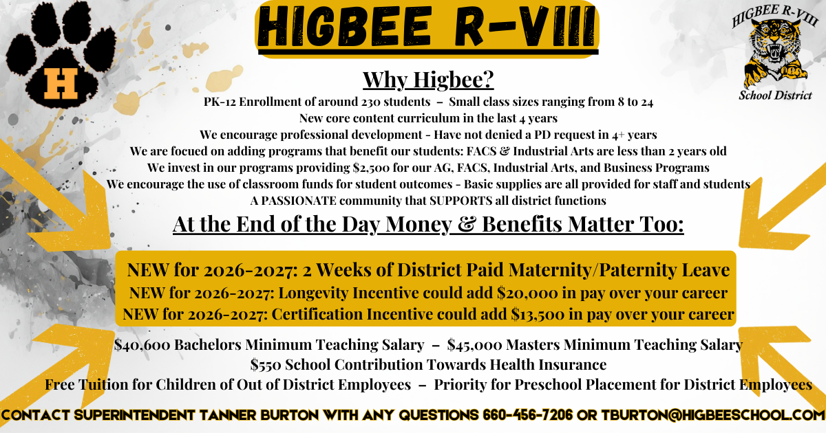 Explaining why Higbee is a place you should work. 