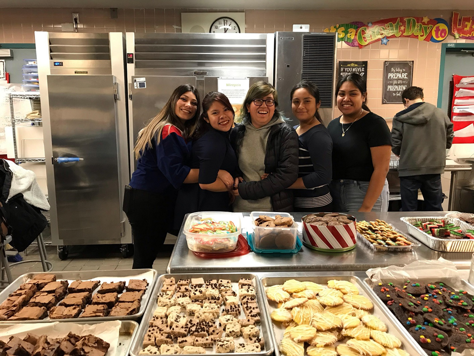 culinary students gathered