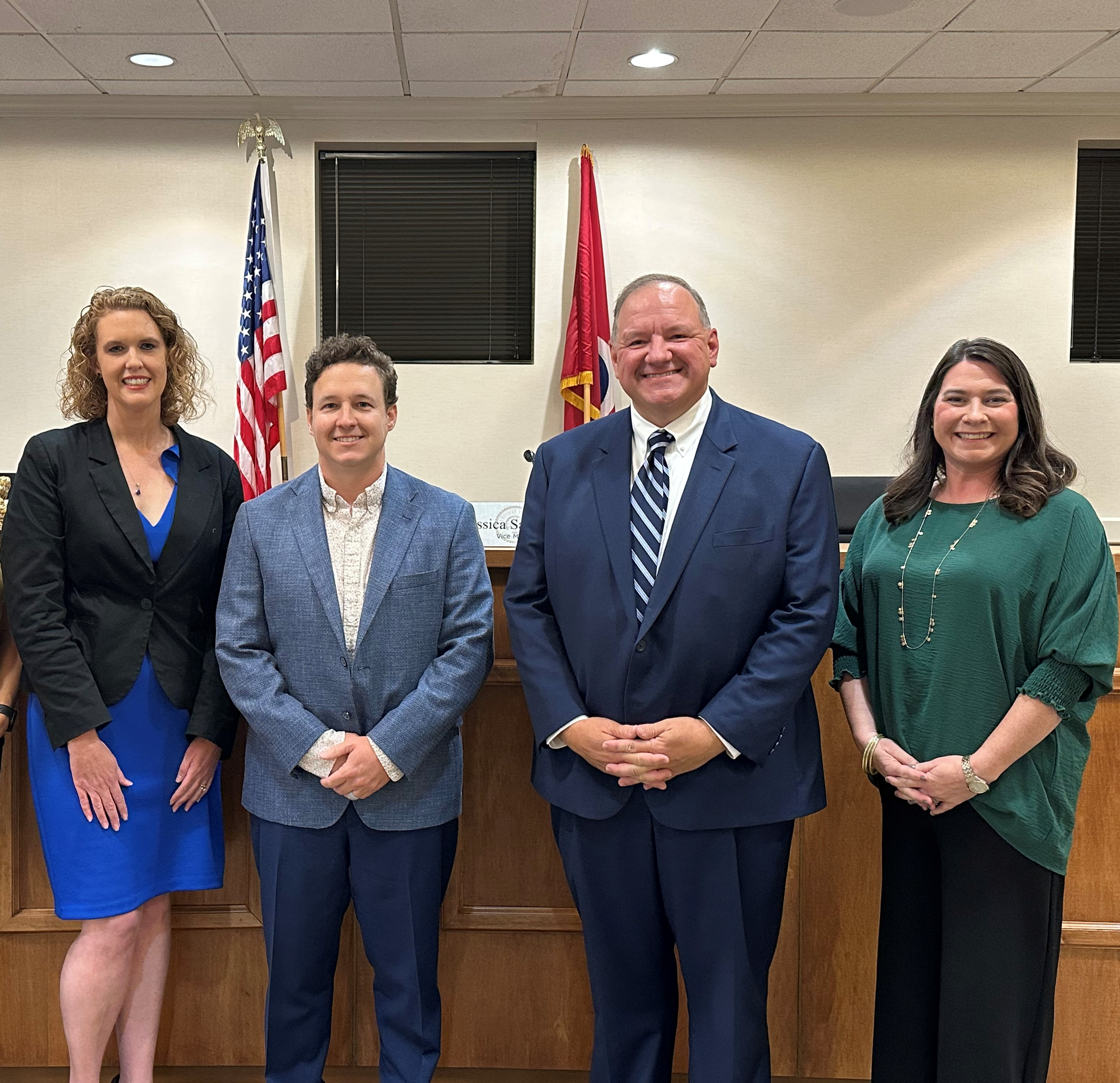 L-R: Mayor Halie Gallik, Commissioner Tyler Carpenter, Commissioner Russell Gill , and Vice Mayor Jessica Salamida,
