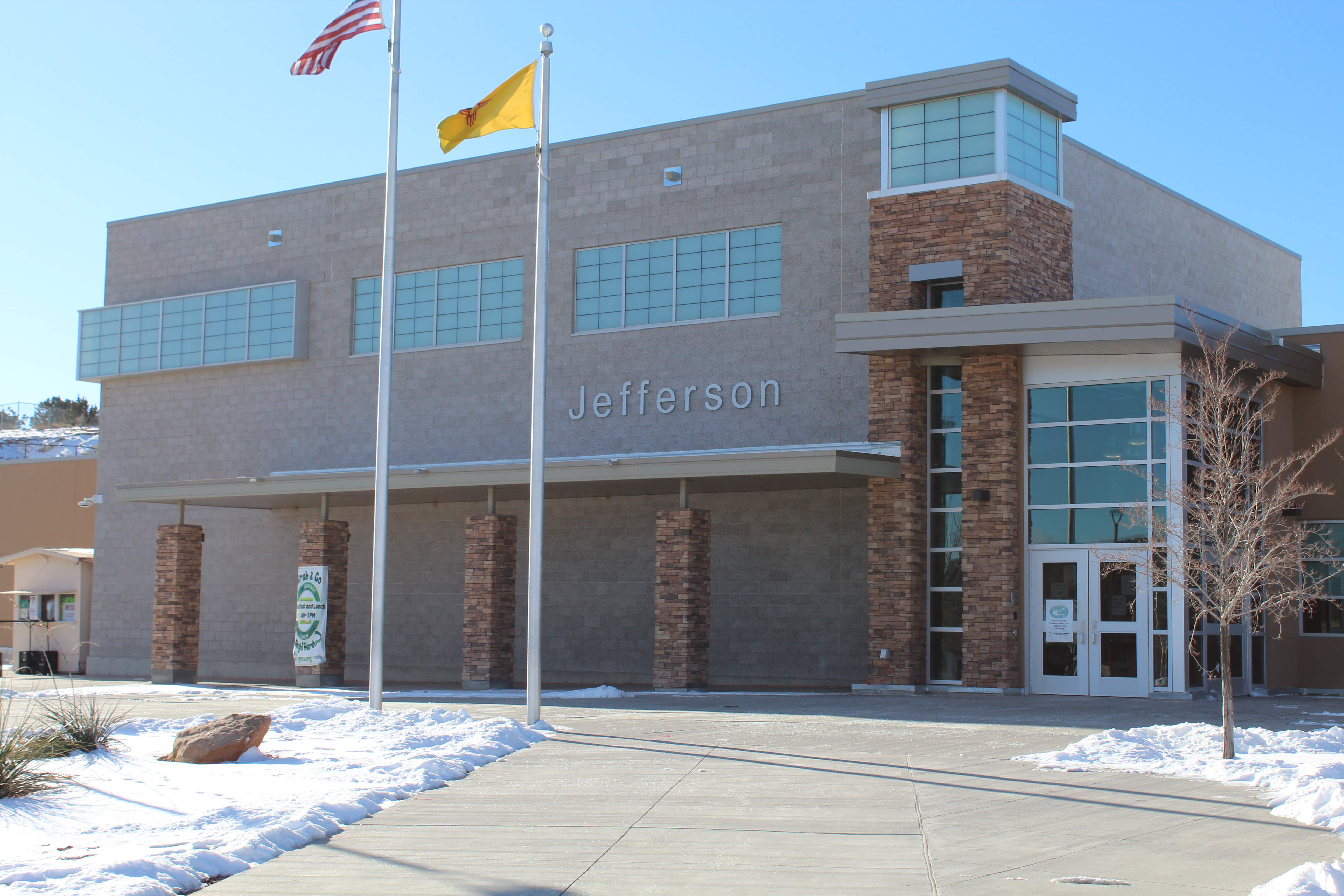 The facade of Jefferson Elementary