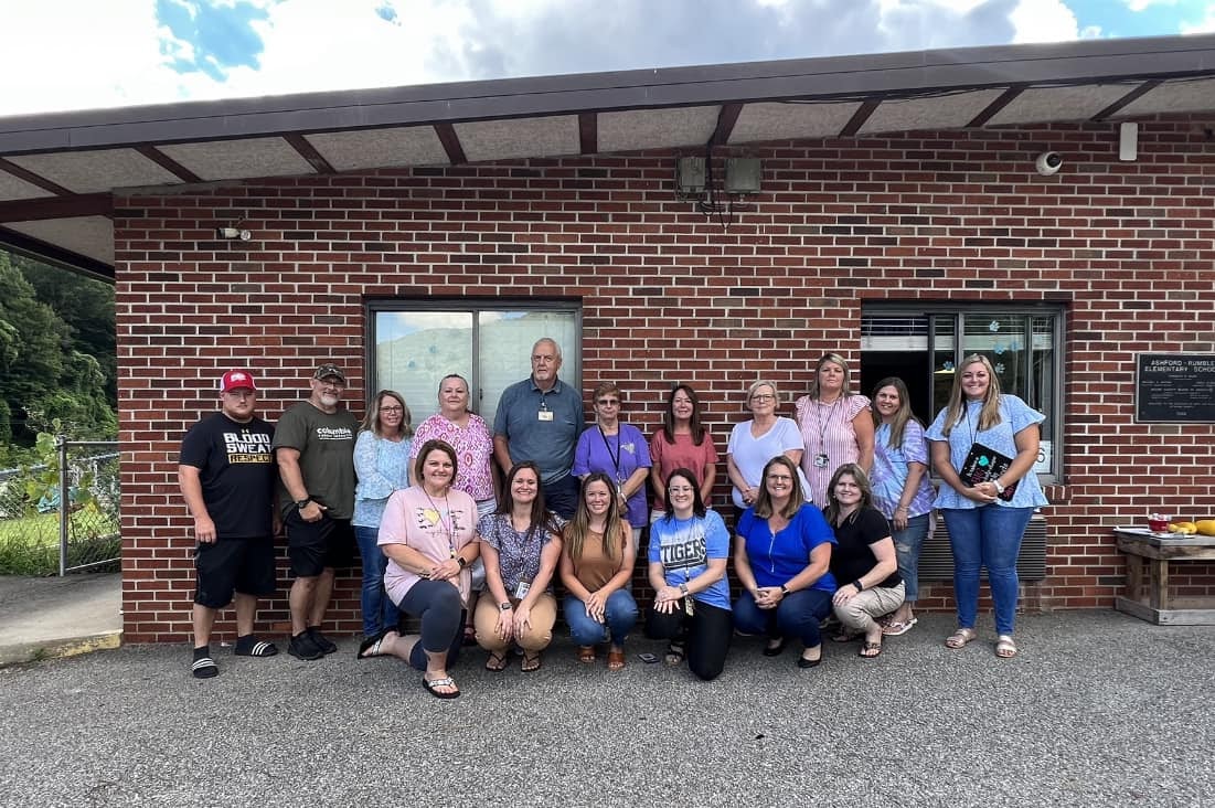 teachers smiling