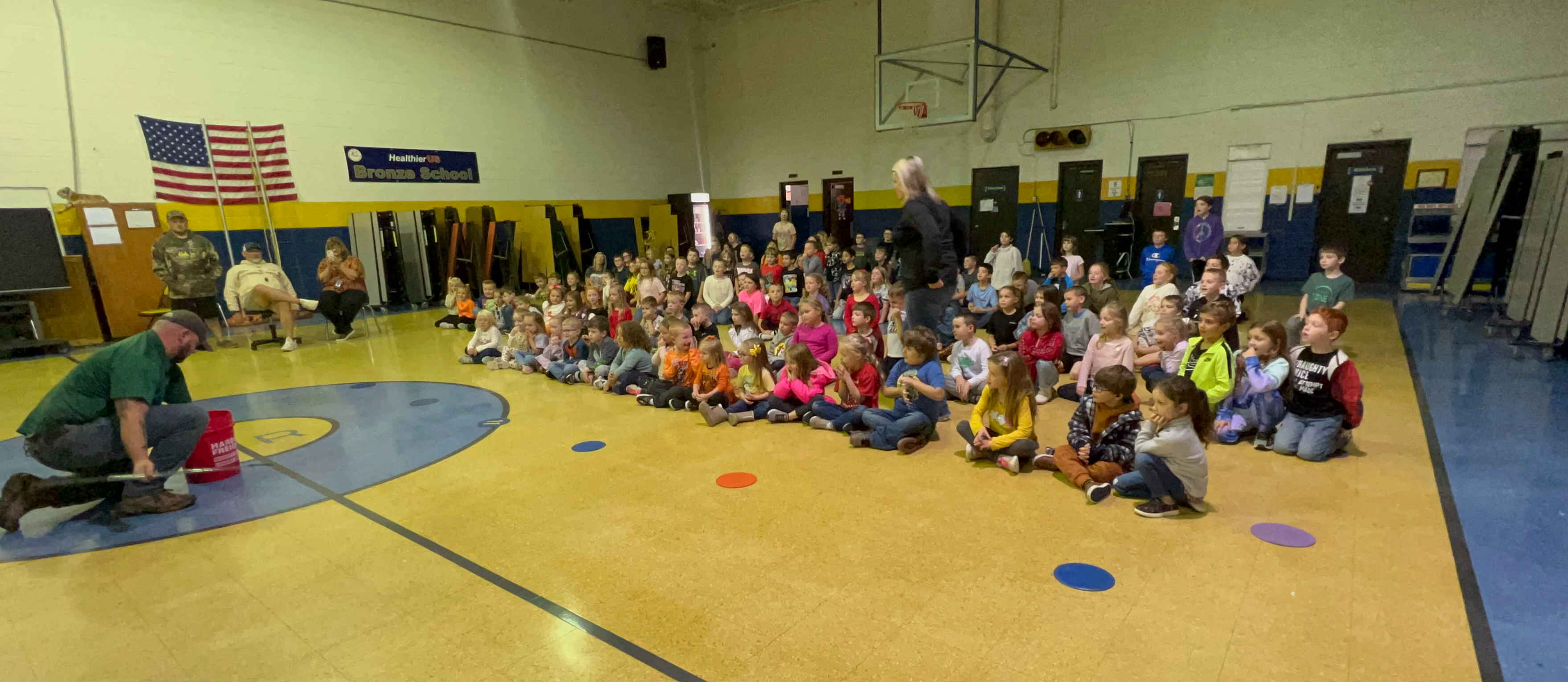 students learning about reptiles