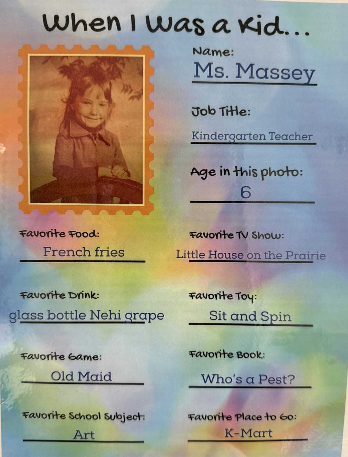 Teacher as a child