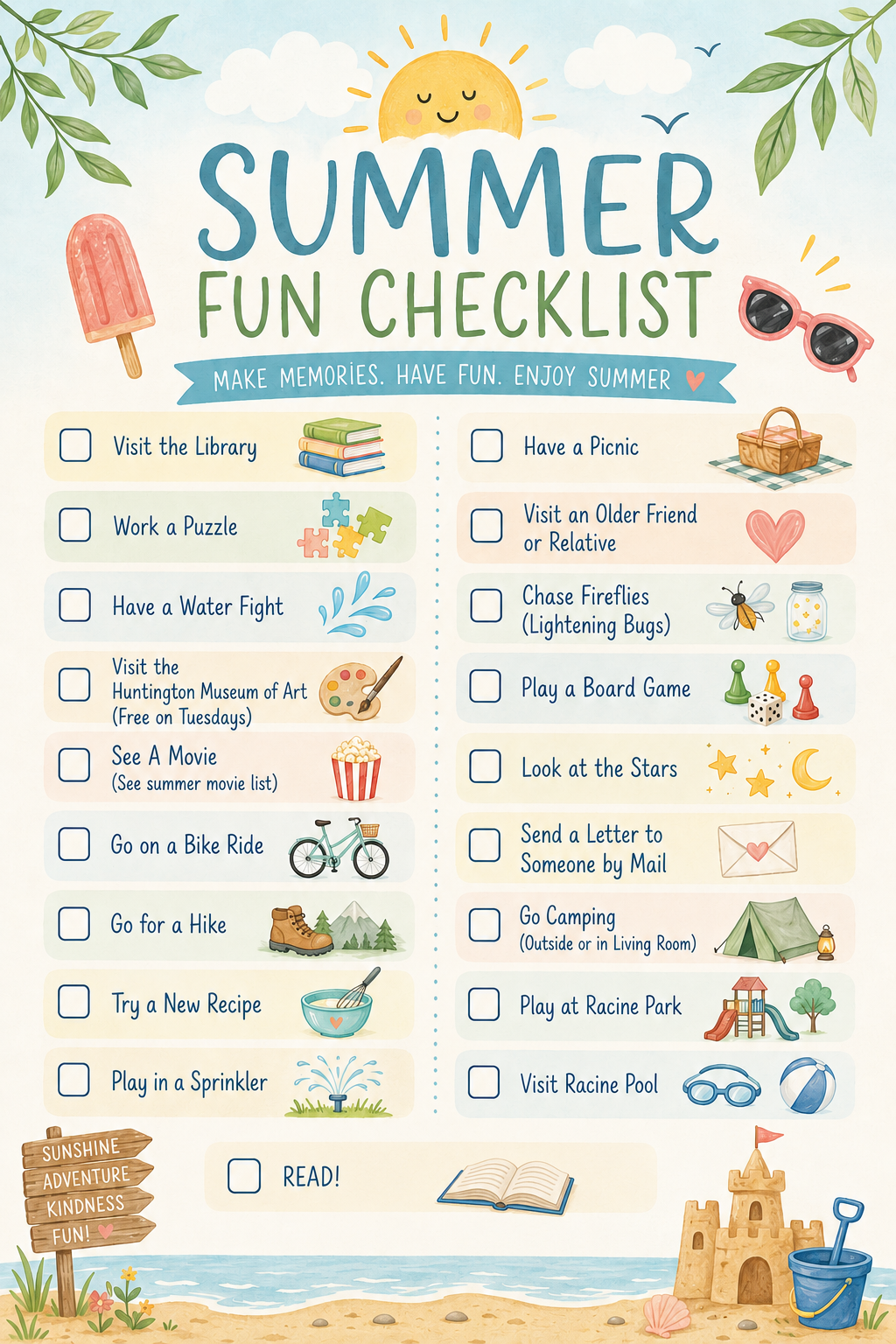 Summer Scavenger Hunt