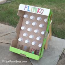 cardboard Plinko