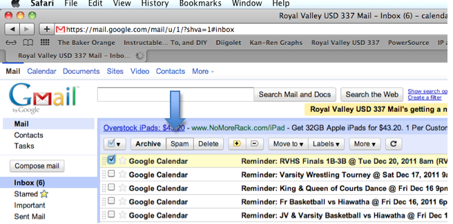 Google Mail Screenshot