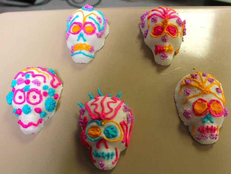 Photo of a traditional Mexican candy during Dia de Muertos