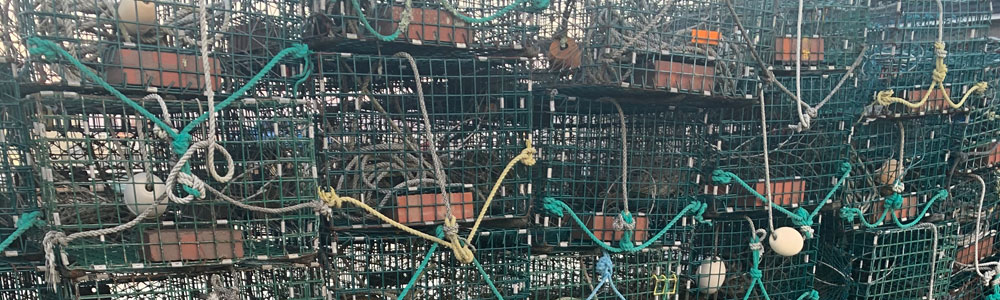 Stacks of Lobster Traps