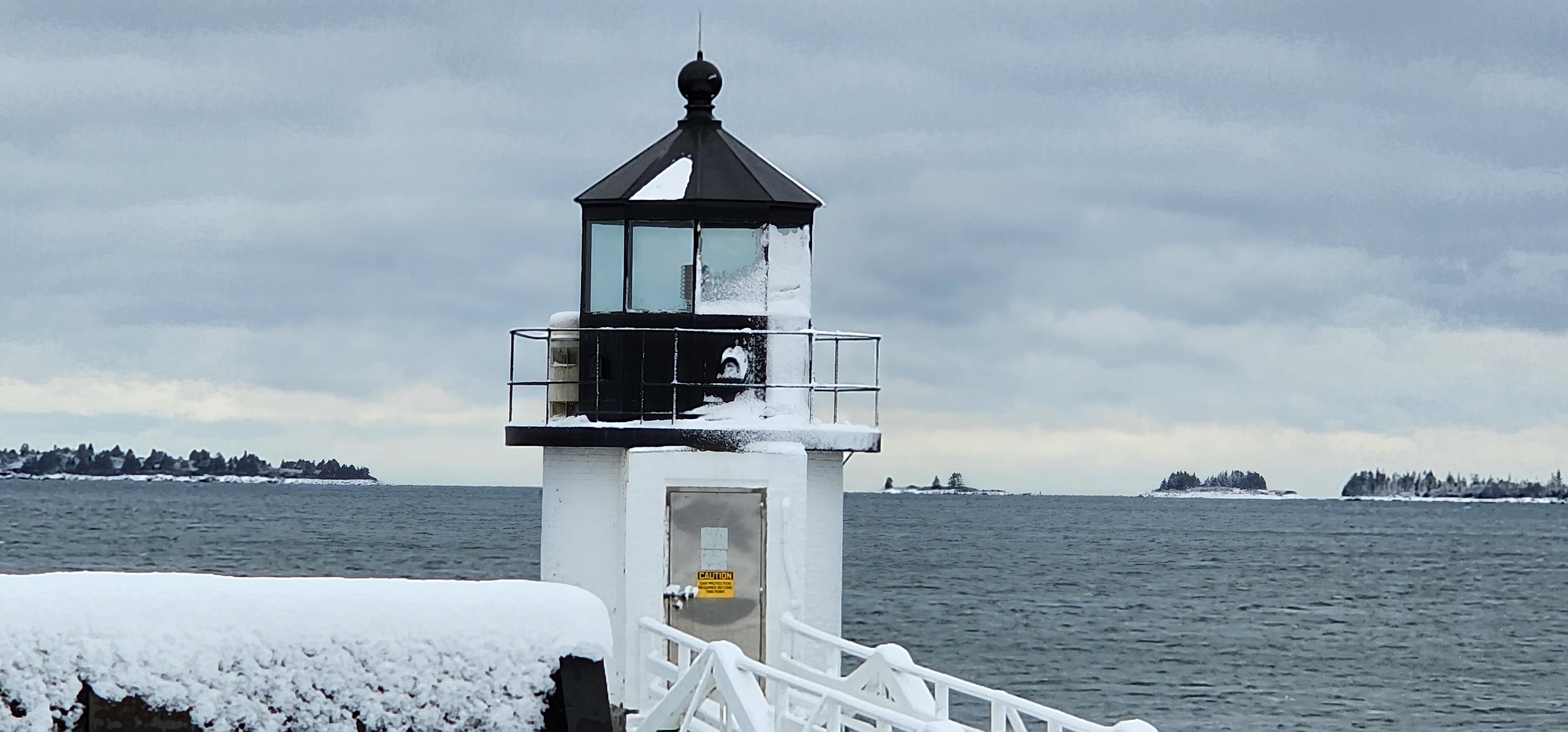 Lighthouse in Snow